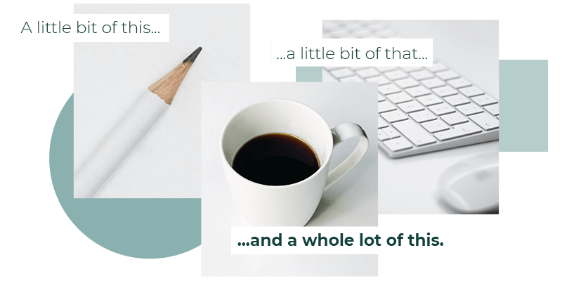 A little bit of design, mixed with a little bit of network solutions, and a whole lot of coffee.